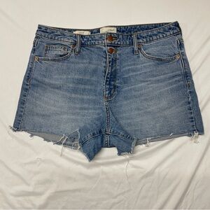 Universal Thread Blue Jean Shorts Frayed Hem